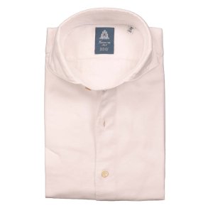 FINAMORE Skjorte Flannel Sildeben Hvid