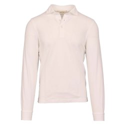 GRAN SASSO Polo Pique Vintage Hvid