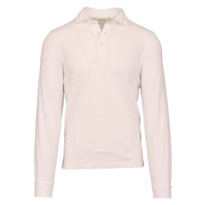 GRAN SASSO Polo Pique Vintage Hvid