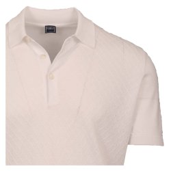 FEDELI Polo Gabriel Giza Cotton Dusty White 