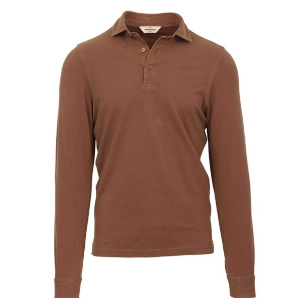 GRAN SASSO Polo Pique Vintage Cigar 