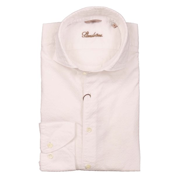 STENSTR�M'S Skjorte Regular H�r Struktur Hvid