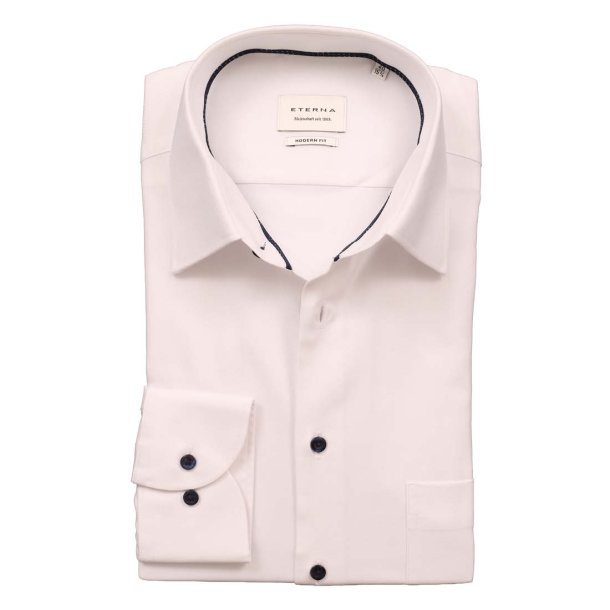ETERNA Skjorte Modern Fit Twill Hvid