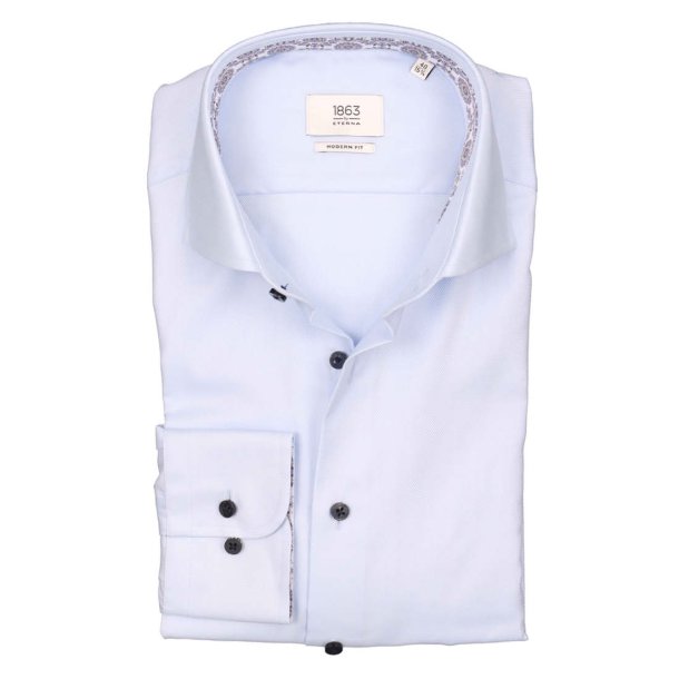 ETERNA 1863 Skjorte Modern Fit Lys Bl