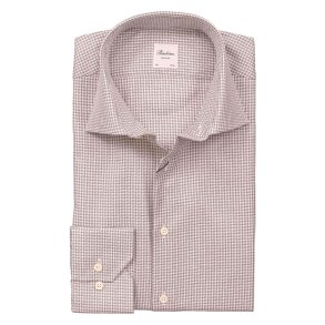 STENSTRM'S Skjorte Regular Ternet Brun