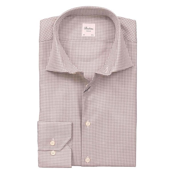 STENSTRM'S Skjorte Regular Ternet Brun