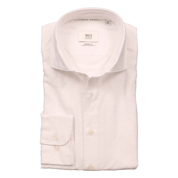 ETERNA 1863 Skjorte Modern Fit Bomuld | Hr Hvid