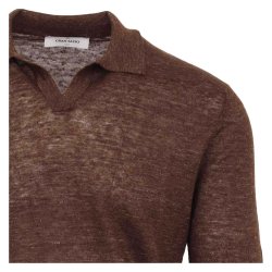 GRAN SASSO Open Collar Hr Brun