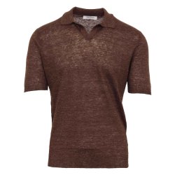 GRAN SASSO Open Collar Hr Brun