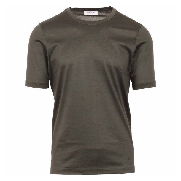 GRAN SASSO T-shirt Merceriseret Bomuld Dark Green 52 / L