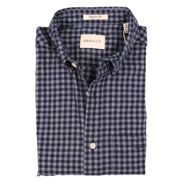 GANT Skjorte Ternet Gingham Marine