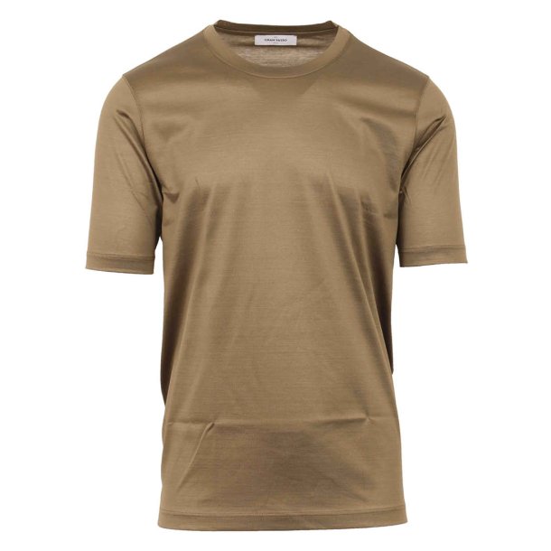 GRAN SASSO T-shirt Merceriseret Bomuld Oliven Grn