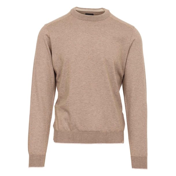 PAUL &amp; SHARK Strik Bomuld | Cashmere Beige