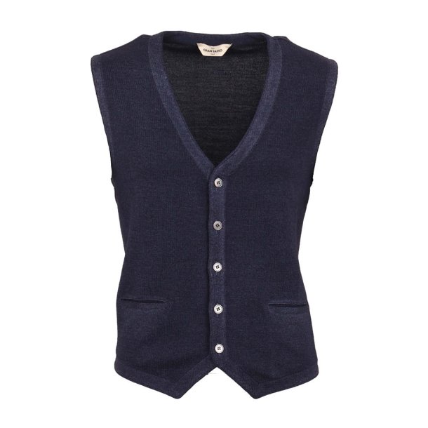 GRAN SASSO Strik Vest Vintage Indigo Melange  56 / XXL