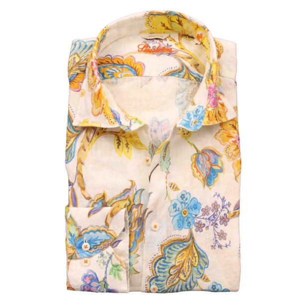 STENSTRM'S Skjorte Fitted Hr Blomstret Hvid