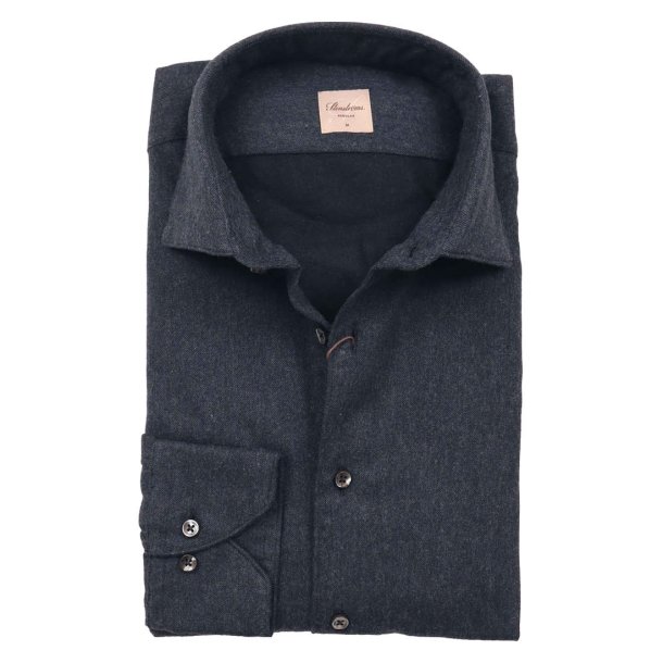 STENSTR�M'S Skjorte Regular Flannel Navy