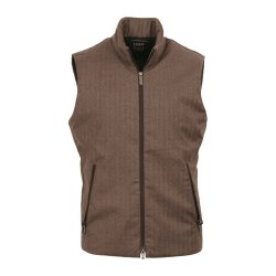 UBR Vest Raptor Savile Herringbone Brun