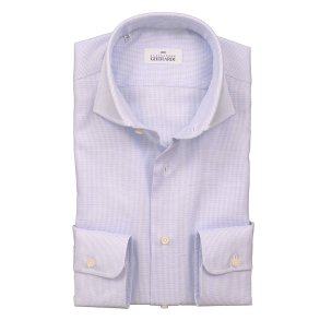 ALESSANDRO GHERARDI Skjorte Struktur Lysebl