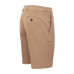BERWICH Shorts Bermuda Elax Seersucker Greige