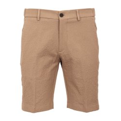 BERWICH Shorts Bermuda Elax Seersucker Greige