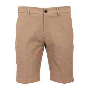 BERWICH Shorts Bermuda Elax Seersucker Greige