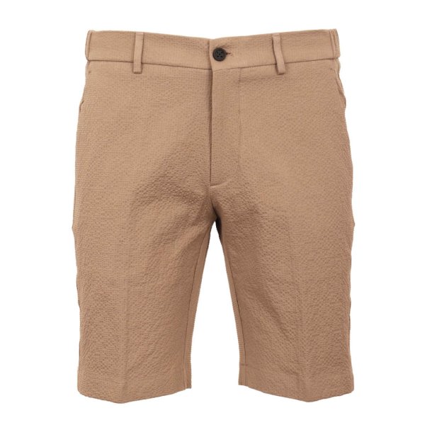 BERWICH Shorts Bermuda Elax Seersucker Greige