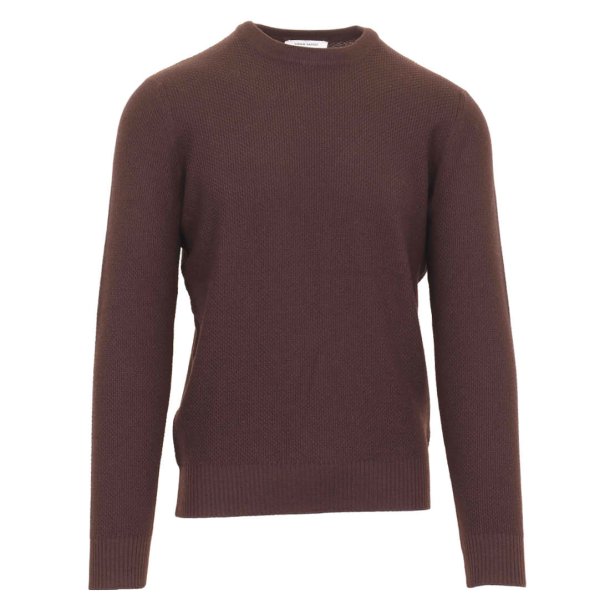 GRAN SASSO Strik Struktur Mrkebrun