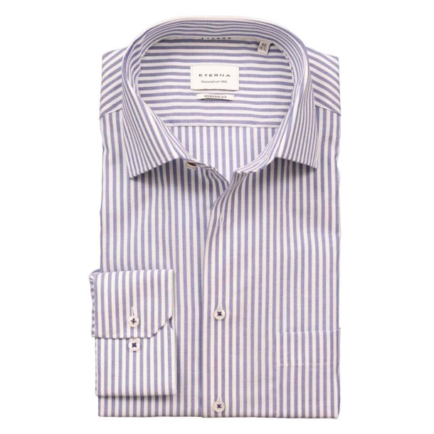 ETERNA Skjorte Modern Fit Blok Strib Bl