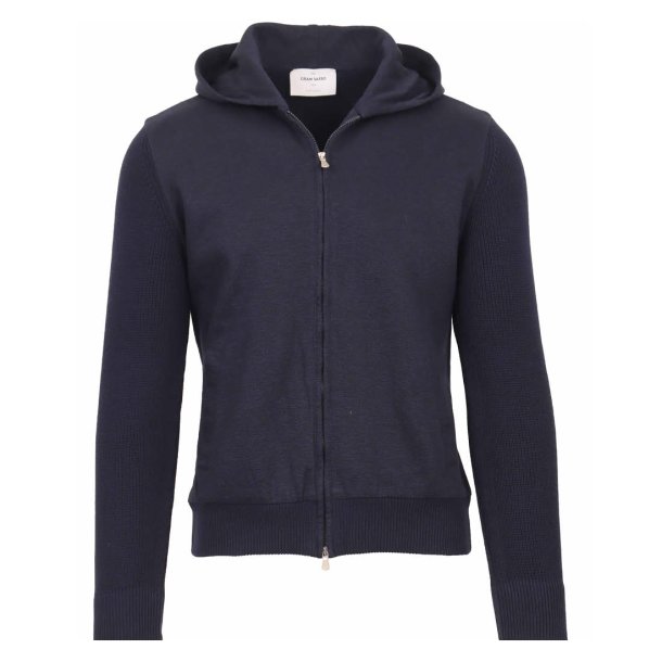 GRAN SASSO Hoodie Zip Navy