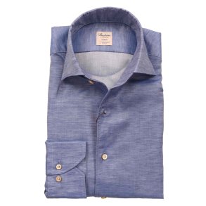 STENSTRM'S Skjorte Fitted One Piece Collar French Blue