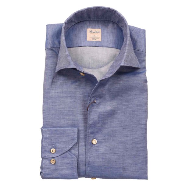 STENSTRM'S Skjorte Fitted One Piece Collar French Blue