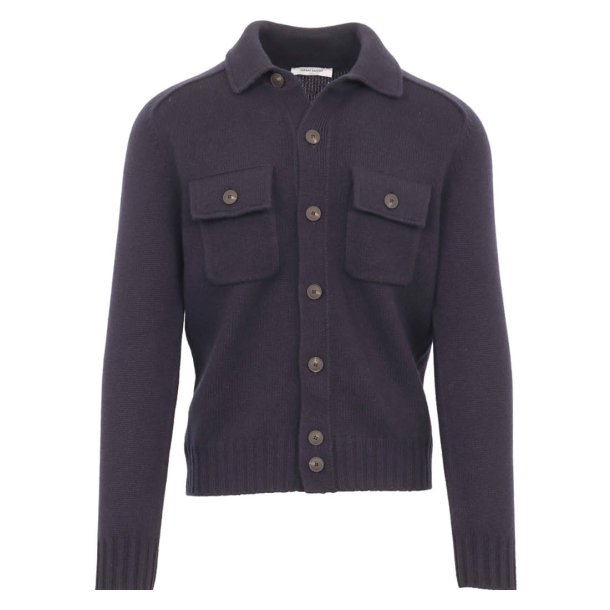 GRAN SASSO Strik Cardigan Navy