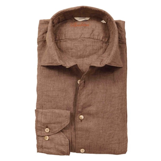 STENSTRM'S Skjorte Fitted Hr Brun
