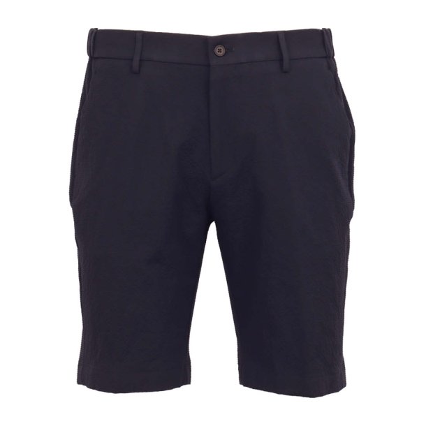 BERWICH Bermuda Elax Seersucker Navy