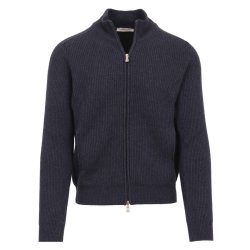 GRAN SASSO Cardigan Patent Indigo