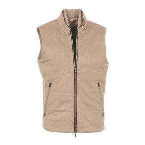 MAURIZIO BALDASSARI Vest Arena Cashmere Beige 
