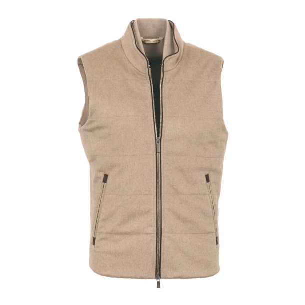 MAURIZIO BALDASSARI Vest Arena Cashmere Beige 