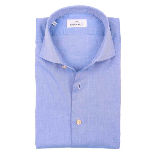ALESSANDRO GHERARDI Skjorte Chambray Lysebl