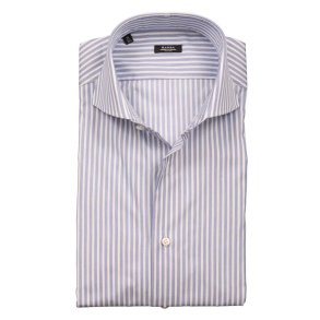 BARBA Skjorte Twill Stribet Bl� 