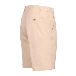 BERWICH Bermuda Elax Seersucker Ecru