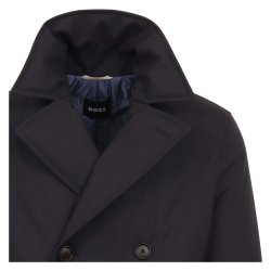 BOSS Peacoat Tech Wool Dark Blue