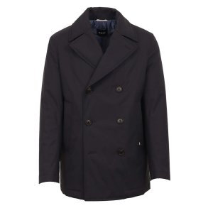 BOSS Peacoat Tech Wool Dark Blue