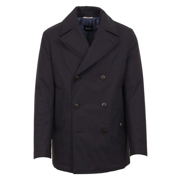 BOSS Peacoat Tech Wool Dark Blue 50498100 404