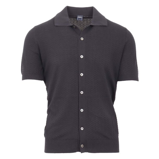 FEDELI Polo Bruno Giza Cotton Navy