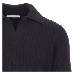 GRAN SASSO Open Collar Geelong Navy
