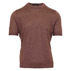 GRAN SASSO T-shirt Cashmere | Silke | Hr Brun
