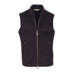 MAURIZIO BALDASSARI Vest Arena Cashmere Dark Navy