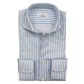 ALESSANDRO GHERARDI Skjorte Blok Strib Bl | Hvid