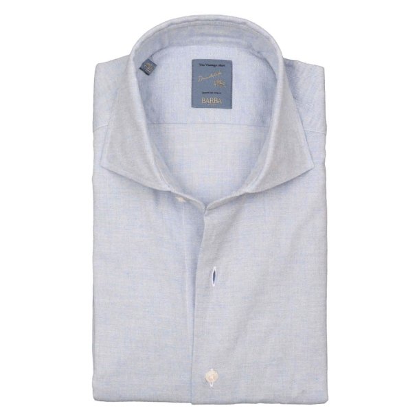 BARBA Skjorte Dandylife Twill Lys Bl