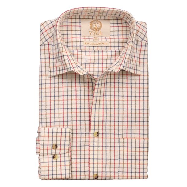 Viyella Skjorte Tattersall Plum